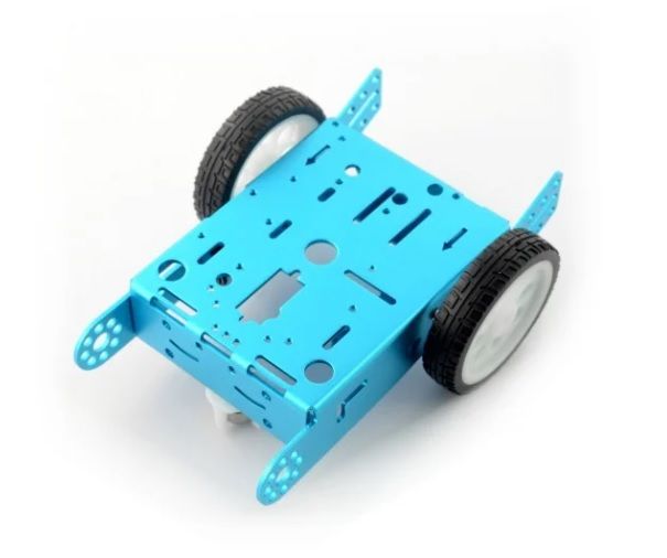 2WD Aluminum Car Chassis Blue